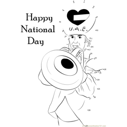 Celebrating National Day Dot to Dot Worksheet