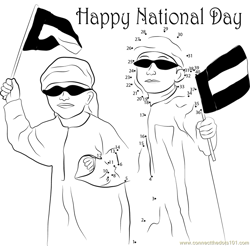 Celebrations On National Day Dot to Dot Worksheet