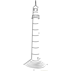Bhimsen Tower Central Kathmandu Dot to Dot Worksheet