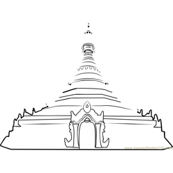 Lumbini Birthplace of Buddha Nepal Dot to Dot Worksheet