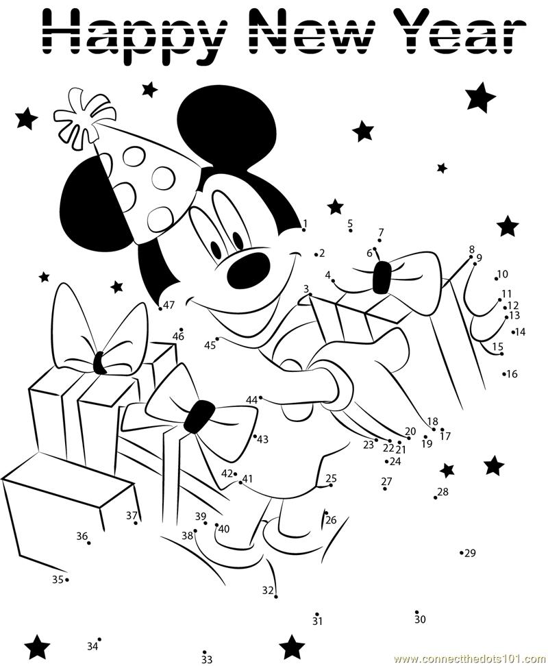 Mickey Celebrating New Year