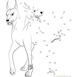 Mythical Creatures Orthros Dot to Dot Worksheet