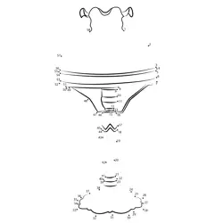 Elegant Old Lamp Item Dot to Dot Worksheet