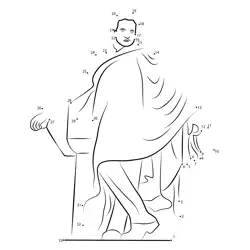 Regal Character Sculpture Dot to Dot Worksheet
