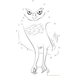 Burrowing Owl Dot to Dot Worksheet