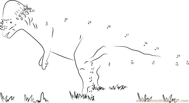 Pachycephalosaurus on Grass