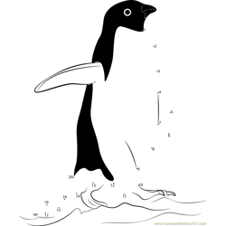 Imperator Penguin Dot to Dot Worksheet