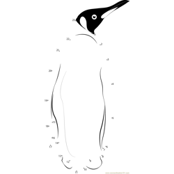 King Penguins in South Georgia Dot to Dot Worksheet