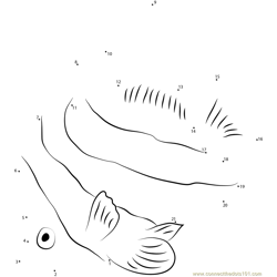 Longfin Bannerfish Dot to Dot Worksheet