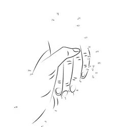 Friendly Handshake Engagement Dot to Dot Worksheet