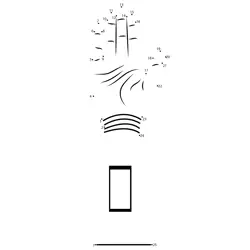 Sequential Hand Sculpture Dot to Dot Worksheet