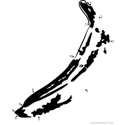 Banana by Andy Warhol Dot to Dot Worksheet