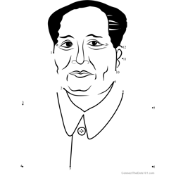 Mao by Andy Warhol Dot to Dot Worksheet