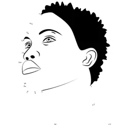 African Face Sequence Creation Dot to Dot Worksheet