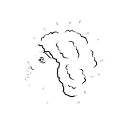 Female Face Formation Sequence Dot to Dot Worksheet