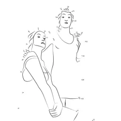 Sculptural Female Forms Challenge Dot to Dot Worksheet