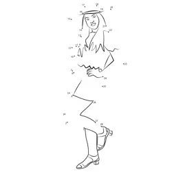 Girl Fashion Project Dot to Dot Worksheet