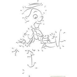 Pinocchio Walt Disney Characters Dot to Dot Worksheet