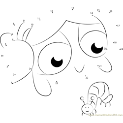 Bubbles Look Insects Dot to Dot Worksheet