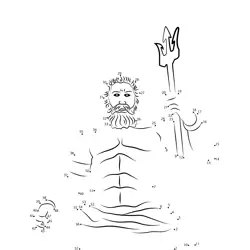 Ancient Greek Deity Figure Dot to Dot Worksheet