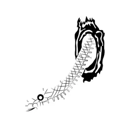 Serpent in Tree Hollow Dot to Dot Worksheet