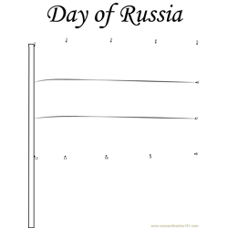 Day of Russia Dot to Dot Worksheet