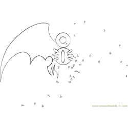 Mythical Creatures Shade Dot to Dot Worksheet