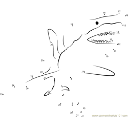 Shark Attack Dot to Dot Worksheet