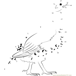 Young Grouse Dot to Dot Worksheet