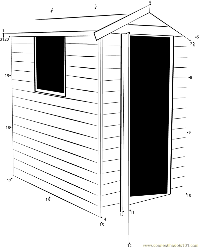 Pressure Treated Apex Wooden Shed