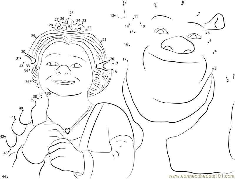 Shrek and Princess Fiona