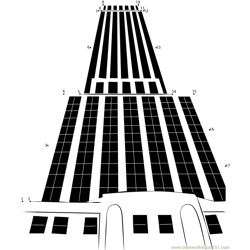 Empire State Building Dot to Dot Worksheet