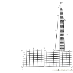 The Shard Highest Skyscraper Dot to Dot Worksheet