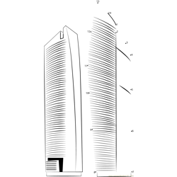 The Two Towers Skyscraper Dot to Dot Worksheet