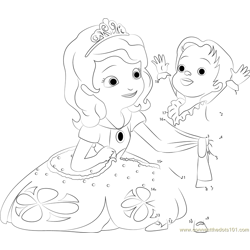 Princesses and Baby Dot to Dot Worksheet