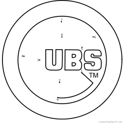 Chicago Cubs Logo Dot to Dot Worksheet