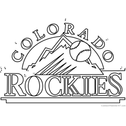 Colorado Rockies Logo Dot to Dot Worksheet