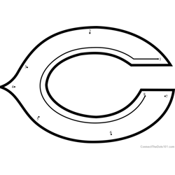 Chicago Bears Logo Dot to Dot Worksheet