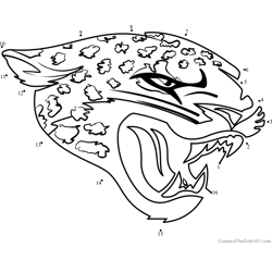 Jacksonville Jaguars Logo Dot to Dot Worksheet