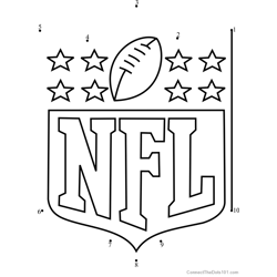NFL Logo Dot to Dot Worksheet