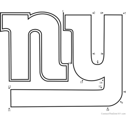 New York Giants Logo Dot to Dot Worksheet