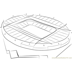 TD Garden Stadium Dot to Dot Worksheet