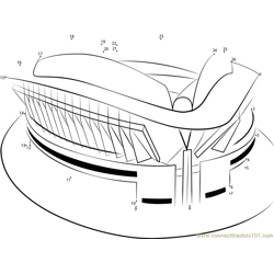 Wimbledon Stadium Dot to Dot Worksheet