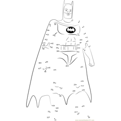 Batman Dot to Dot Worksheet