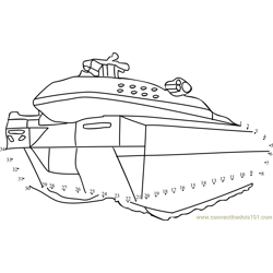 Fire Support Military Tank Dot to Dot Worksheet