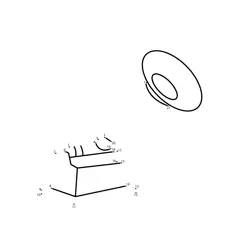 Vintage Audio Entertainment System Dot to Dot Worksheet