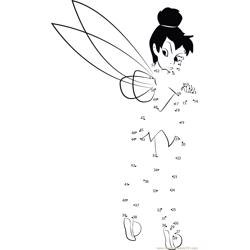 Angry Tinkerbell Dot to Dot Worksheet