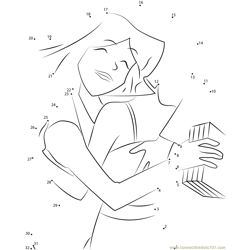 Totally Spies Hugs Each Other Dot to Dot Worksheet