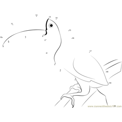 Wild Keel-billed Toucan Dot to Dot Worksheet