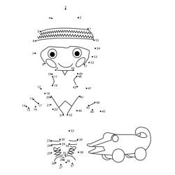 Pete R. Canfly Lalaloopsy Dot to Dot Worksheet